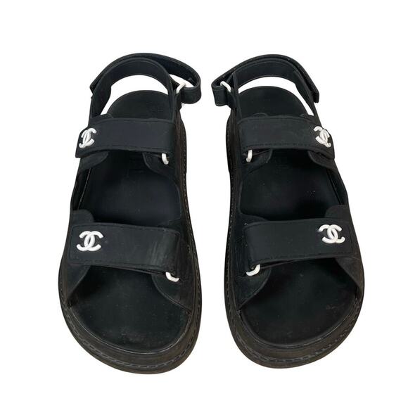Designers Guild Shoes - Designer Black Dad Sandals strappy size 40 / 8.5 US